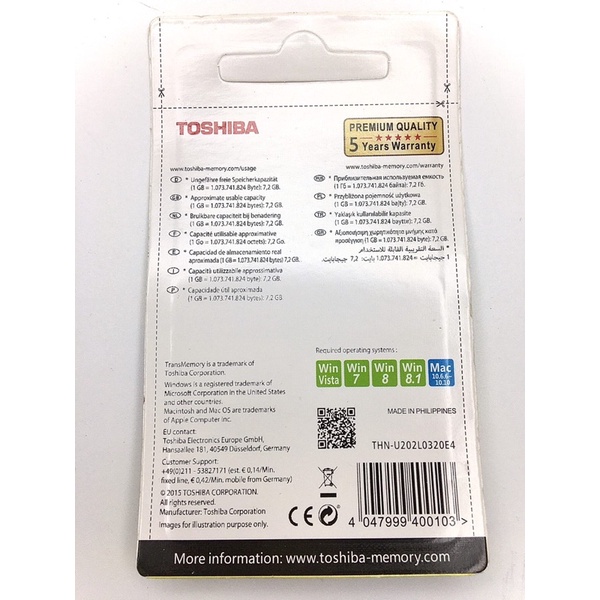 USB Toshiba nhựa 16GB - 32GB