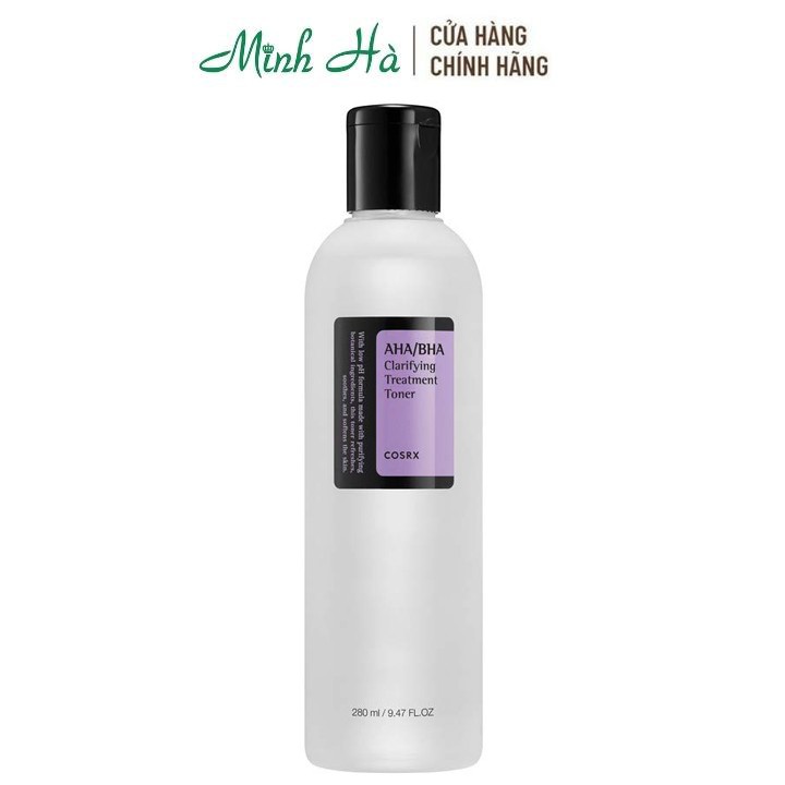 Nước hoa hồng Cosrx AHA/BHA Clarifying Treatment Toner 280ml giúp giảm mụn