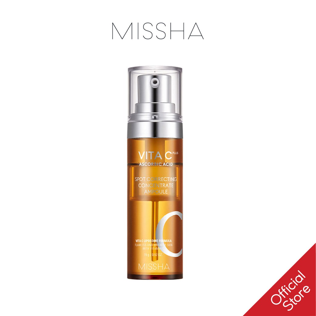 Tinh Chất Missha Vita C Plus Spot Correcting Concentrate Ampoule 15g làm trắng sáng da