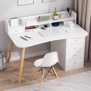 Bàn máy tính bắc âu để đơn giản hiện đại nhà sinh viên liền giá sách tích hợp phòng ngủ tủ viết <