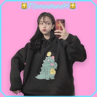 (FREESHIP) Áo Hoodie In Hình Khủng Long Nhí Đáng Yêu Freesize Dưới 55kg, áo hoodie mẫu mới