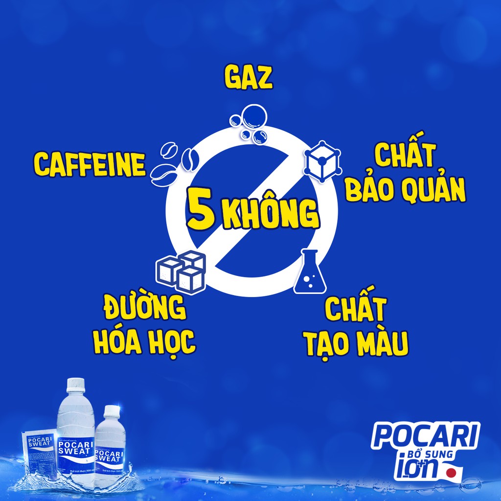 Hộp 5 Gói Thức uống Bổ sung ion Pocari Sweat dang bột ( 13 gram/gói)
