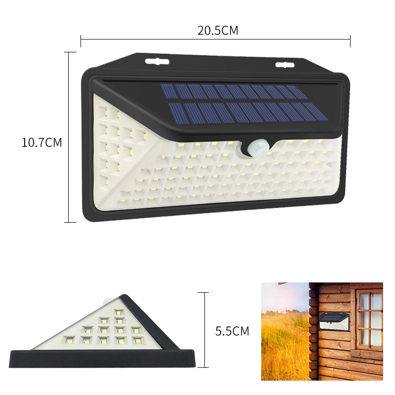 Bộ Đèn Led 102 Bóng Cảm Biến Chuyển Động Chống Nước Chuyên Dụng Ngoài Trời Kèm Phụ Kiện