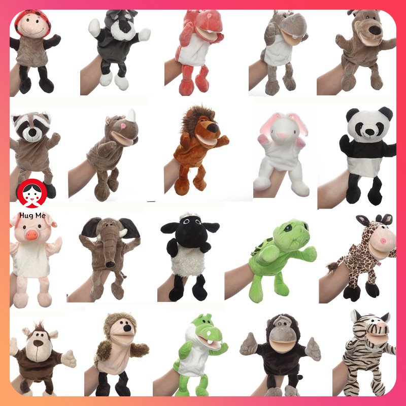 Khuyến Mãi 🔴 Động Vật Nhồi Bông Tay Rối Búp Bê Găng Tay Trò Chơi Đạo Cụ Đồ Chơi Trẻ Em Quà Tặng Sinh Nhật HUGME
