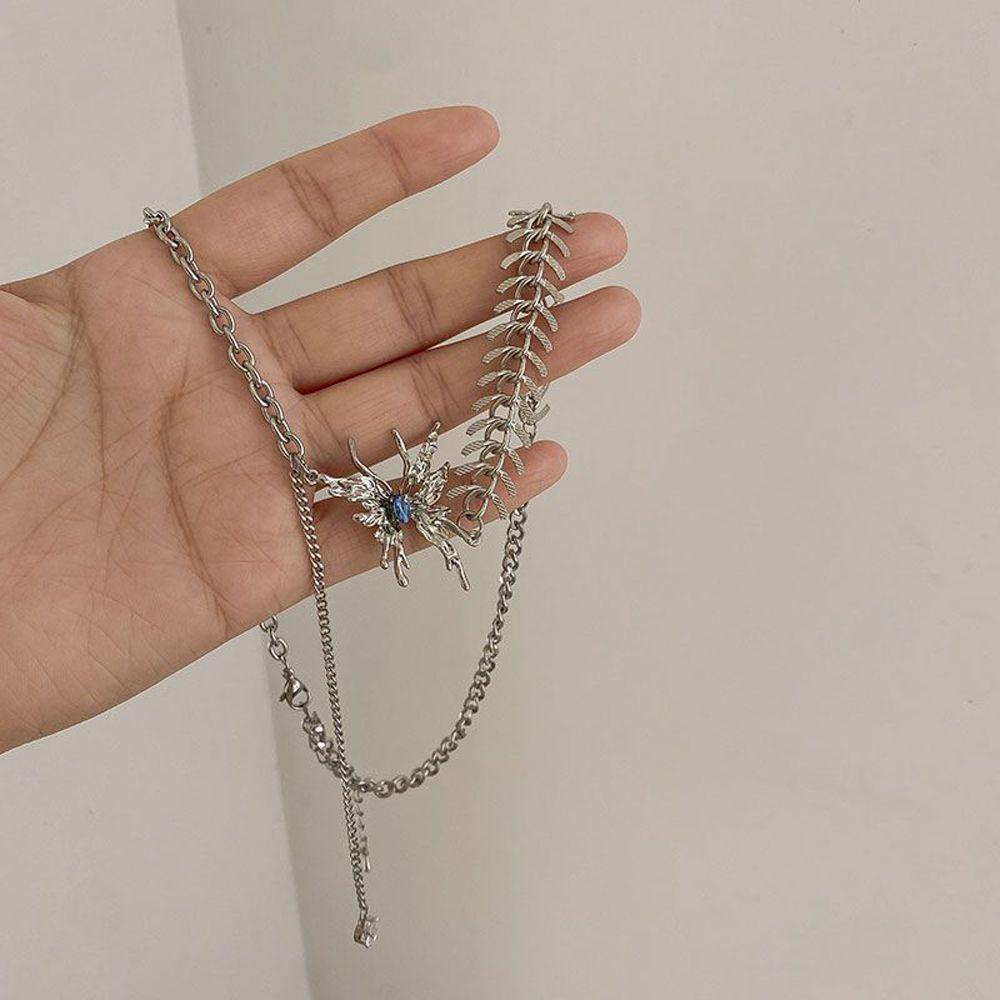 MOCHO Dây Chuyền Hình Xương Cá Phong Cách Hàn Quốc Thời Trang Cho Nữ