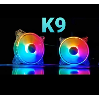 Mua Quạt Fan RGB Coolmoon K9 - Tặng Kèm 4 Ốc (gắn trực tiếp không dùng hub)