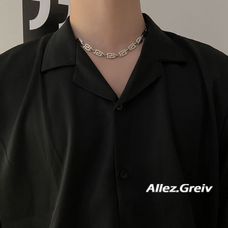 Dây Chuyền Bạc 19A1383 Thiết Kế Đơn Giản Phong Cách Retro Hợp Thời Trang