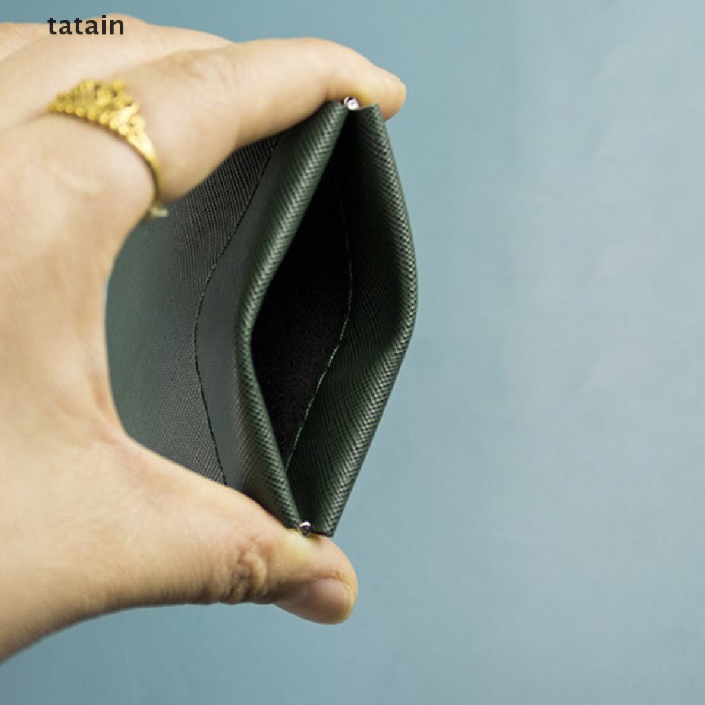 [TAT] Automatic Closing PU Storage Bag Wallet Waterproof Mini key Holder Coin Purse CVX