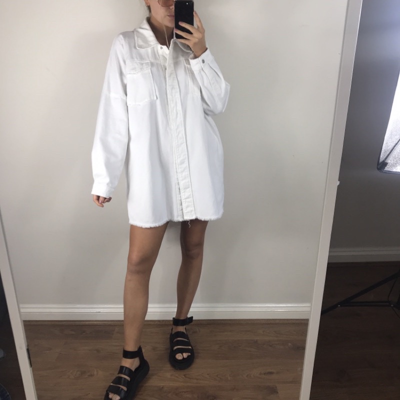 Áo khoác denim Zara oversize