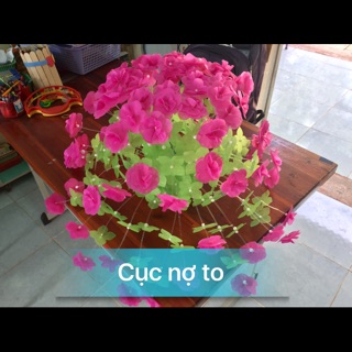 Hoa giấy lụa cánh tròn