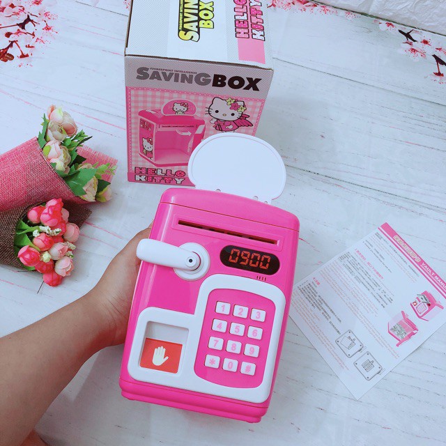 Két Sắt Mini Mật Khẩu Thông Minh In Dấu Vân Tay Cho Bé Dùng Pin Tự Động