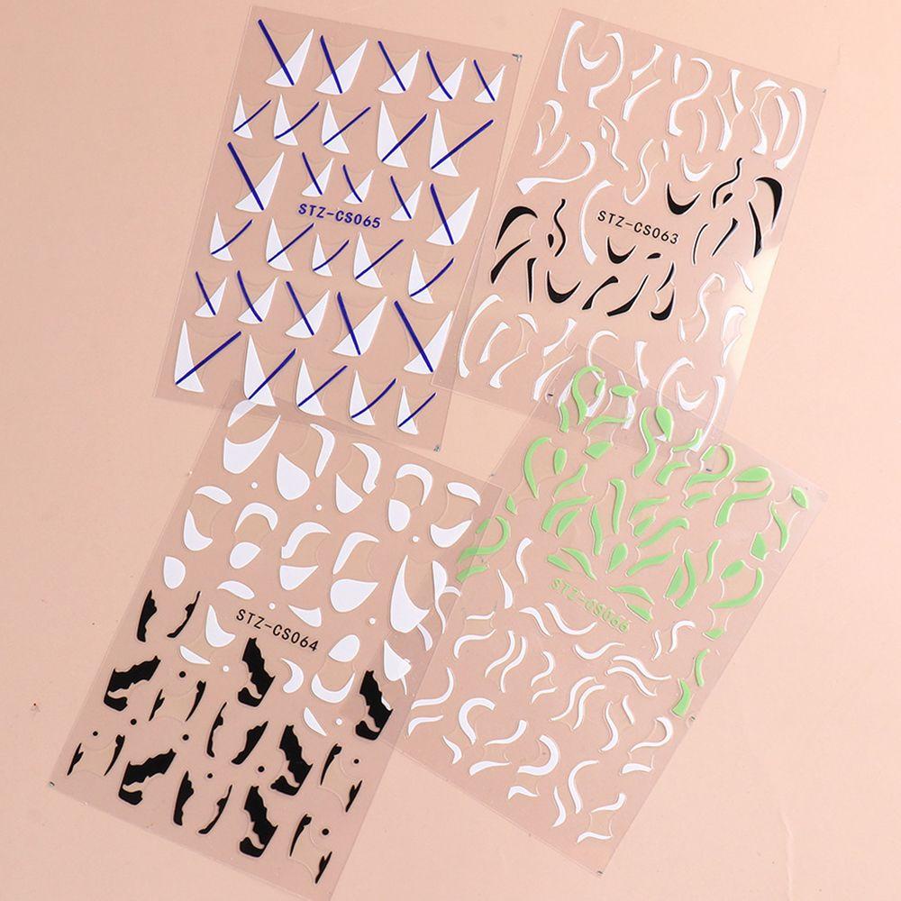 Miếng Dán Trang Trí Móng Tay Nghệ Thuật Dạng Sóng DIY