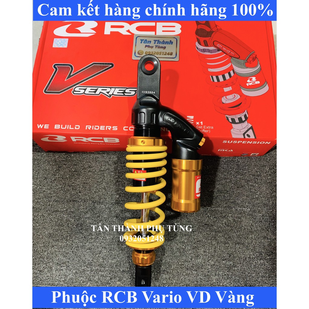 Phuộc RCB Vario VD màu Vàng chính hãng tặng loxo