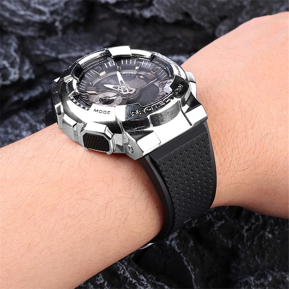 Dây Đeo Thay Thế Chất Liệu Silicon Màu Trơn Cho Casio G-SHOCK GM-110
