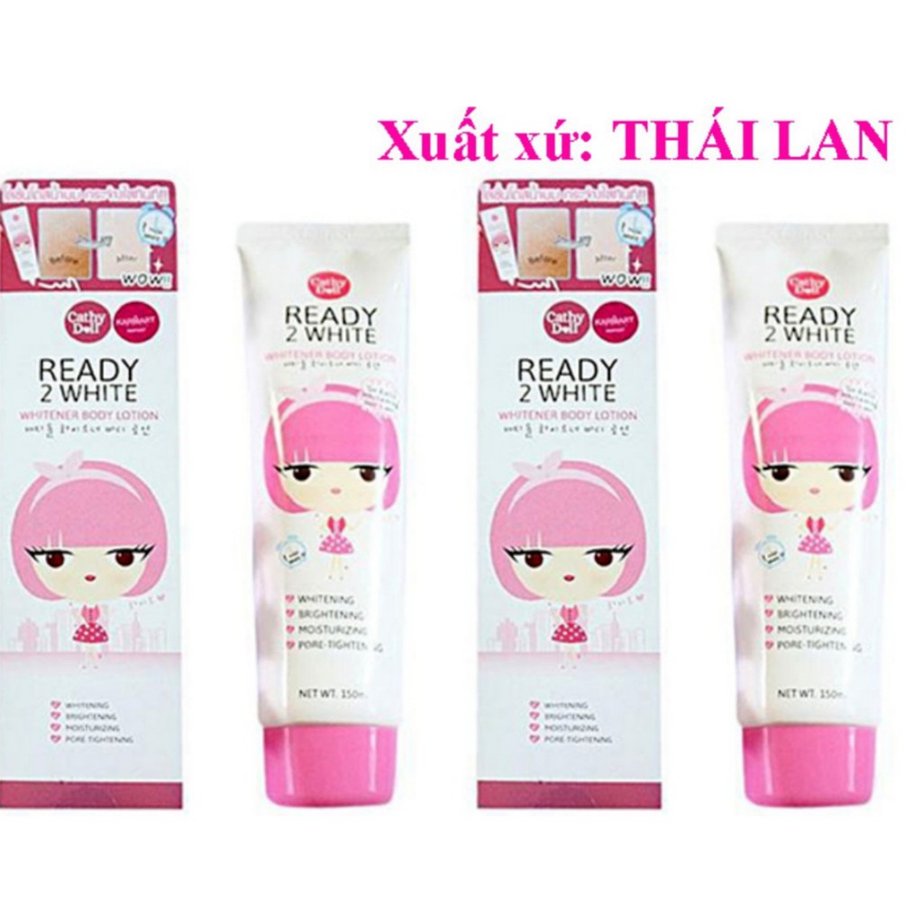 Sữa dưỡng thể trắng da Cathy Doll Ready 2 White