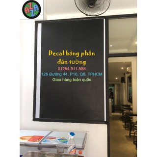 Decal bảng phấn dán tường đen (200x60cm; 200x45cm; 100x60cm; 100x45cm) - AZAZ Store - Decal bảng phấn dán tường TPHCM
