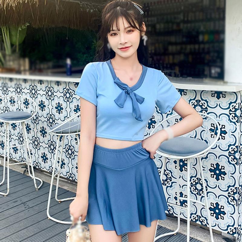 Set Đồ Tắm Trơn Màu Phong Cách Hàn Quốc Xinh Xắn Dành Cho Nữ | BigBuy360 - bigbuy360.vn