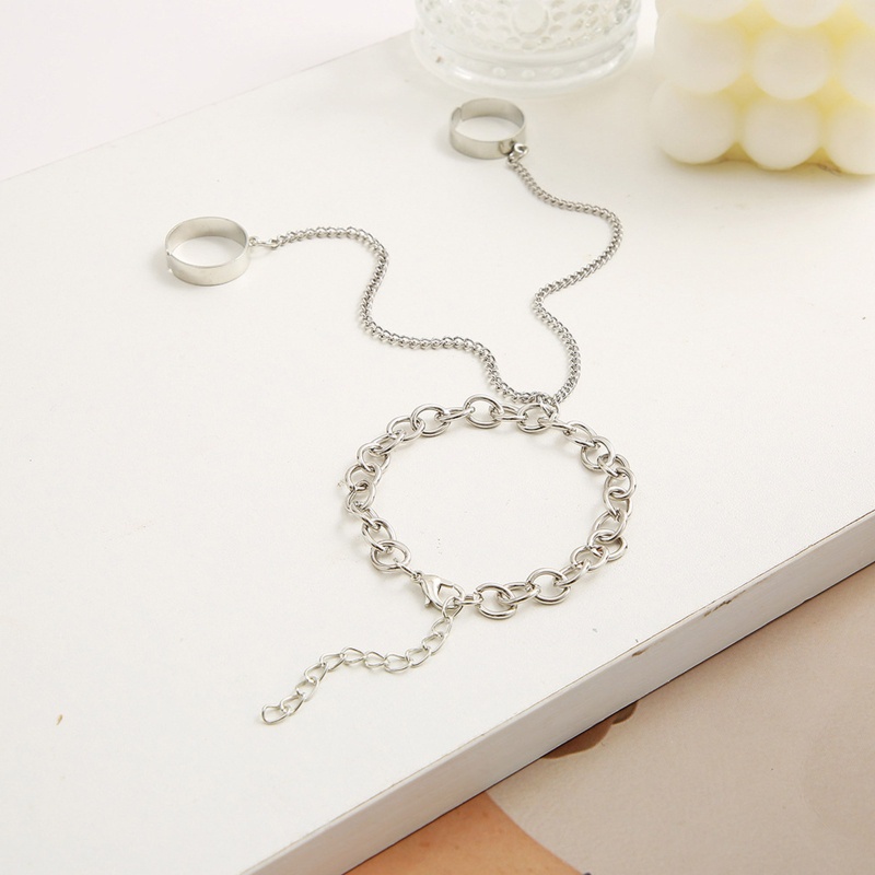 Vòng Đeo Tay Nối Nhẫn Đôi Có Thể Điều Chỉnh Kích Thước Thời Trang Cho Nam