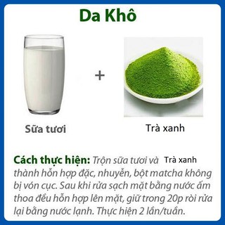 200gr Bột Trà Xanh Đắp Mặt Nạ - Handmade