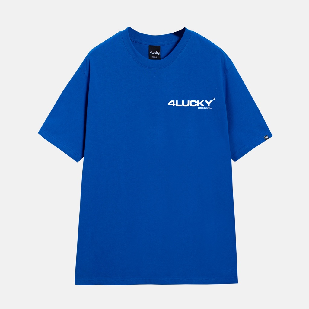 Áo thun trơn unisex 4lucky 6034 - tay lỡ form rộng oversize streetwear