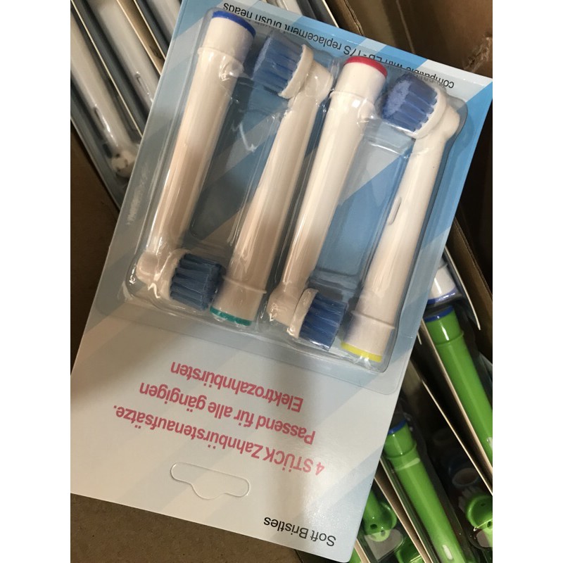 Vỉ 4 đầu bàn chải điện precition thích hợp thay thế  mọi loại bàn chải điện Oral B