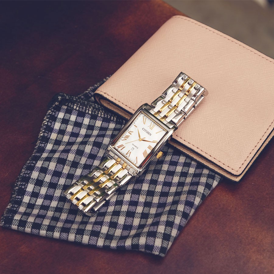 Đồng Hồ Nữ Citizen Dây Thép Không Gỉ EJ6124-53D - Mặt Xà Cừ
