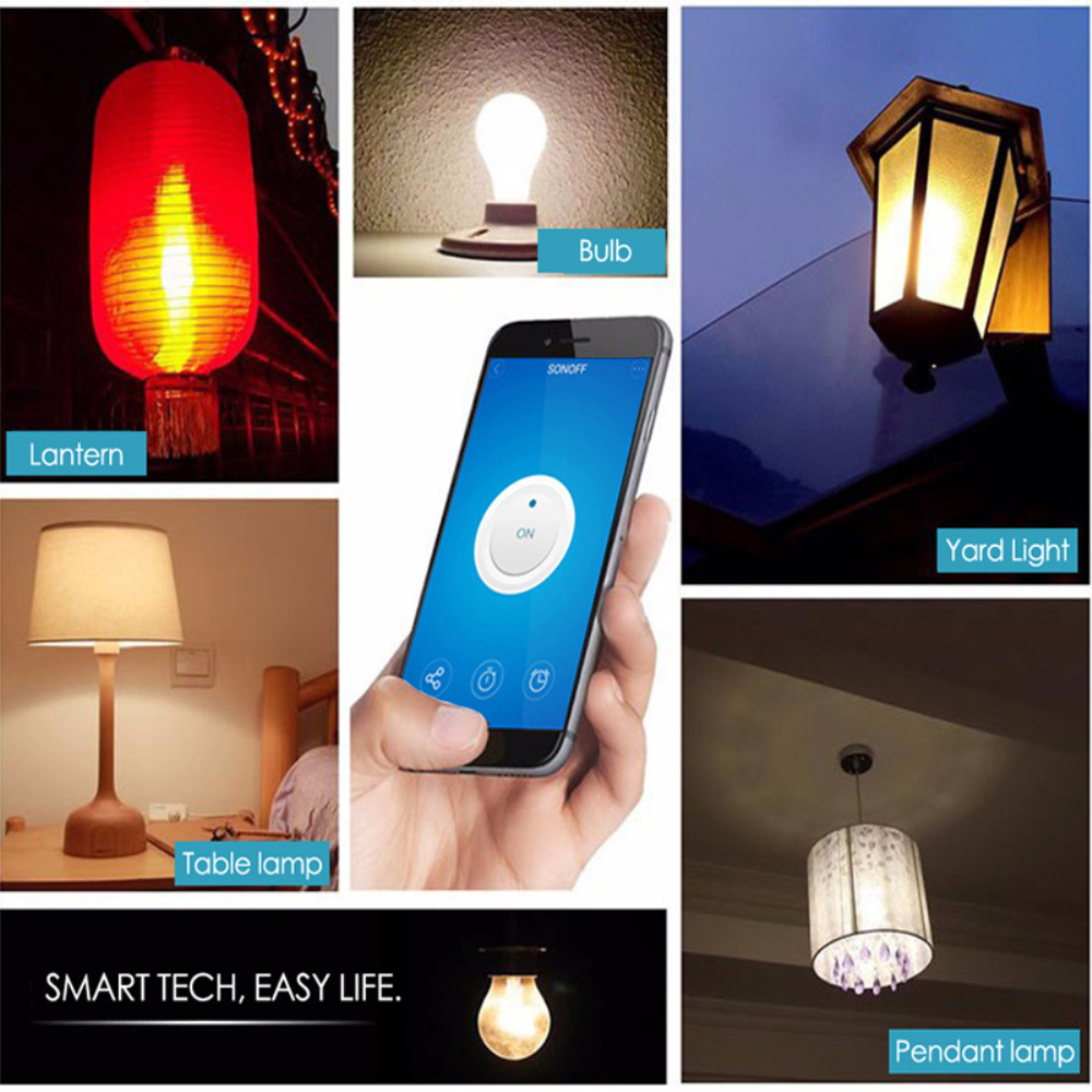 Wifi Light Socket Voice Control Smart Life Smart Lamp Holder Timer Remote Control Led Bulb E26 / E27 Google Home Amazon Echo Alexa BEST