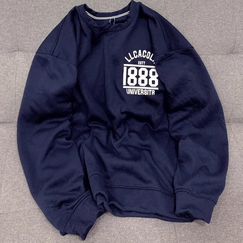 [RẺ VÔ ĐỊCH] Áo Nỉ Sweate 1888 một màu tay bồng from thụng Unisex,Chất bo tăm dày dặn(ảnh thật) | BigBuy360 - bigbuy360.vn