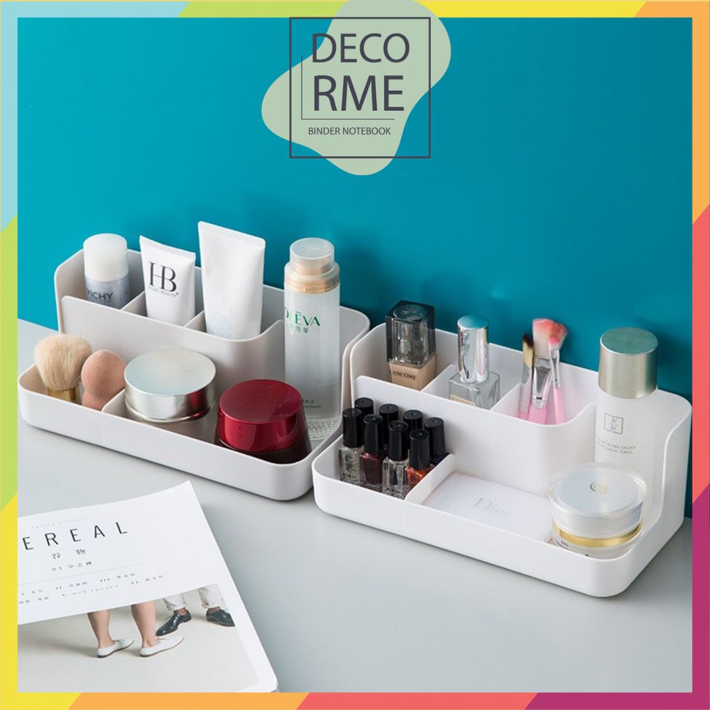 Khay đựng Bút đồ dùng học tập, điều khiển máy lạnh để bàn Decorme chân giá kim loại