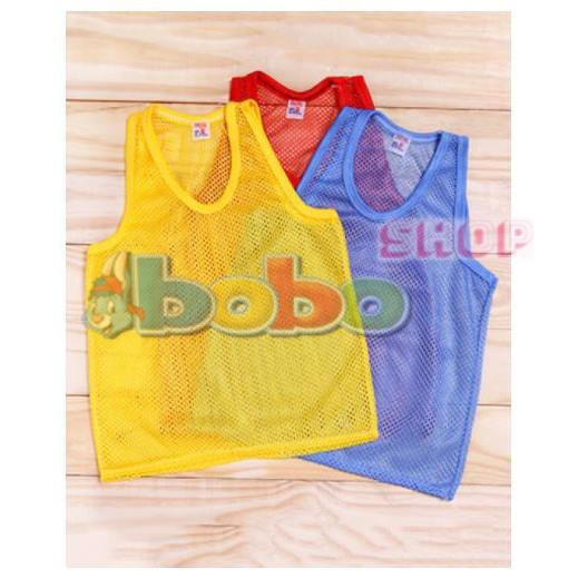 Set 5 Áo Lưới Mặc Hè Chất Liệu Thun Thoáng Mát Cho Bé Trai Từ 6-20kg