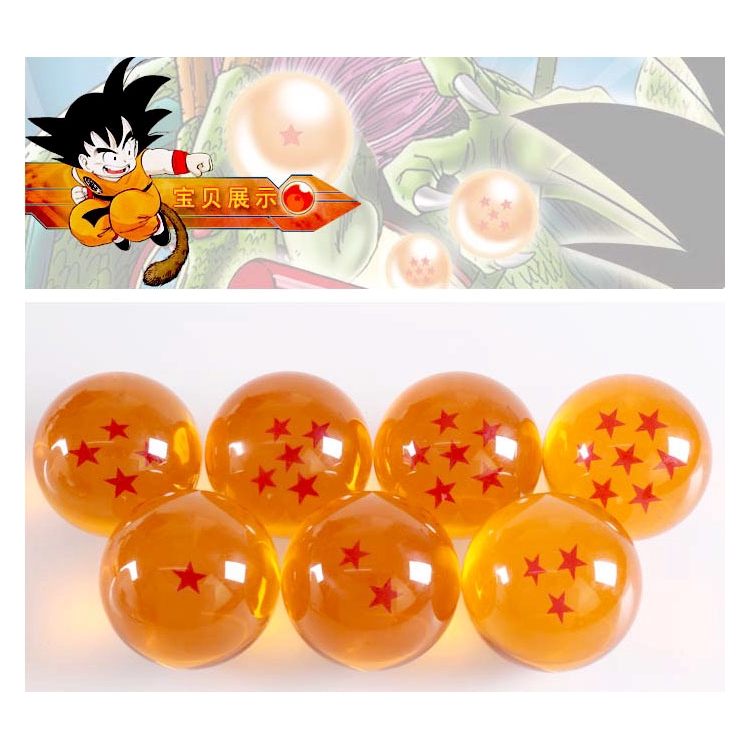 Viên ngọc rồng Dragon Ball 7.5cm 3D tự chọn 1-7 ngôi sao độc đáo