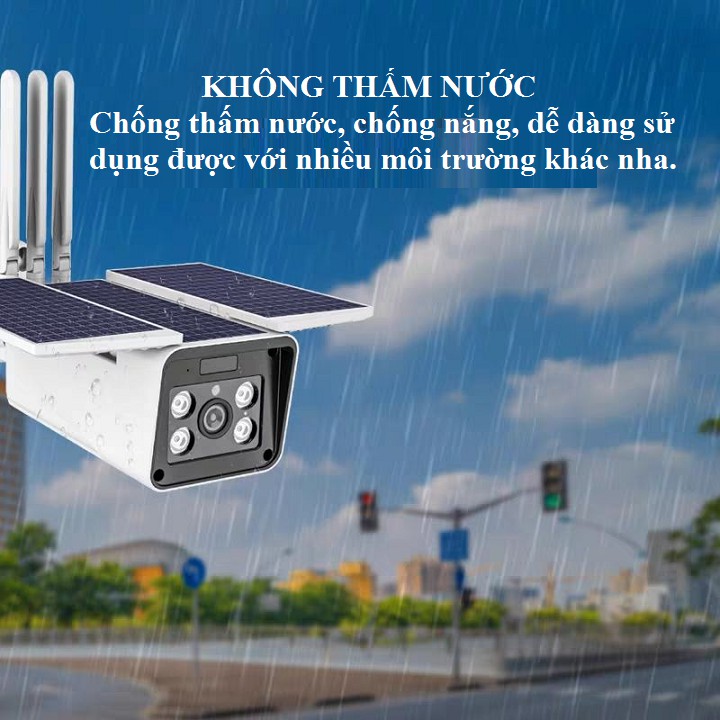 Camera năng lượng mặt trời - Có video hướng dẫn cài đặt - Camera ngoài trời dùng sim 4G xem trực tiếp qua app điện thoại