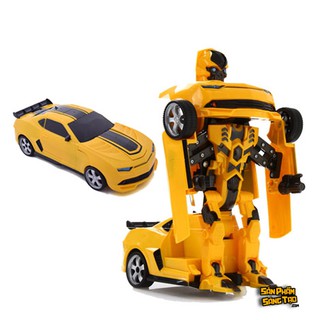 Xe biến hình robot tự động có nhạc, đèn