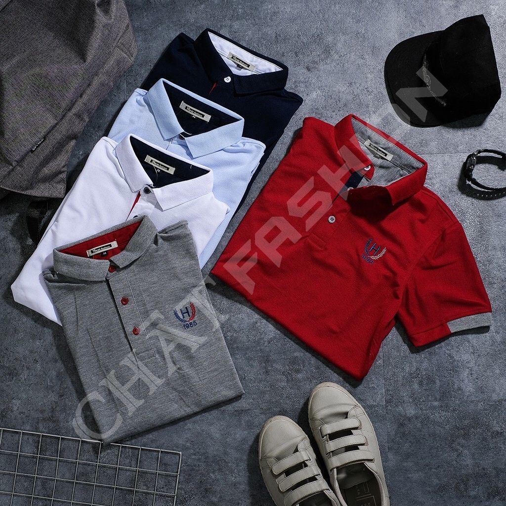 Áo polo nam bông lúa BL003 - Vải cotton mềm, đẹp - Màu sắc đơn giản dễ phối đồ. | BigBuy360 - bigbuy360.vn