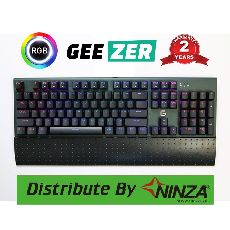 Bàn phím cơ GEEZER GS3 RGB New 2020