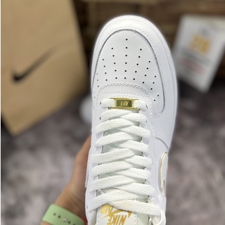 Giày AF1 Trắng Vạch Vàng Cao Cấp (Full Box+Free Ship)