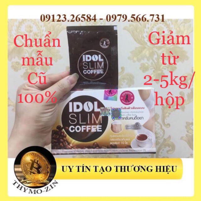 idol slim coffee -   Siêu mạnh Chuẩn mẫu Cũ - 1 hộp 10goi