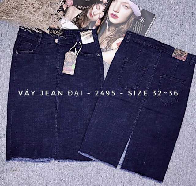 CHÂN VÁY JEAN BÚT CHÌ BIG SIZE Molijean | BigBuy360 - bigbuy360.vn