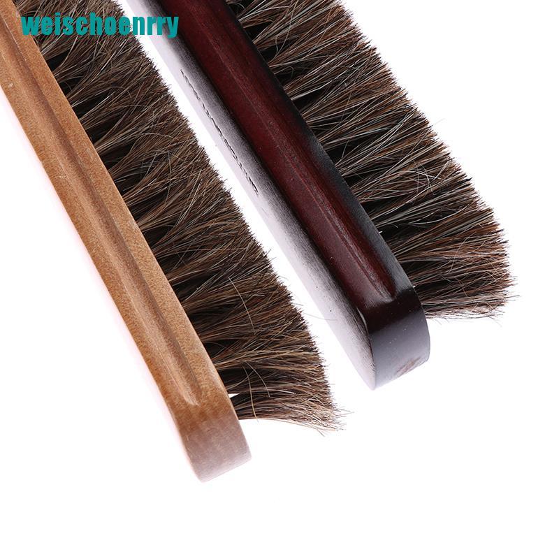 Bàn chải lông ngựa đánh bóng giày da chuyên dụng