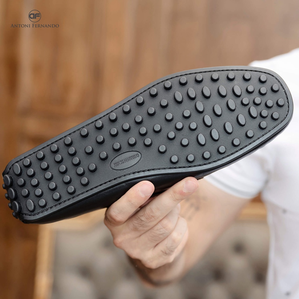GIÀY LƯỜI NAM DA TRƠN MỀM ĐẾ DƯƠNG KHÂU MCKAY. ANTONI FERNANDO AF40451