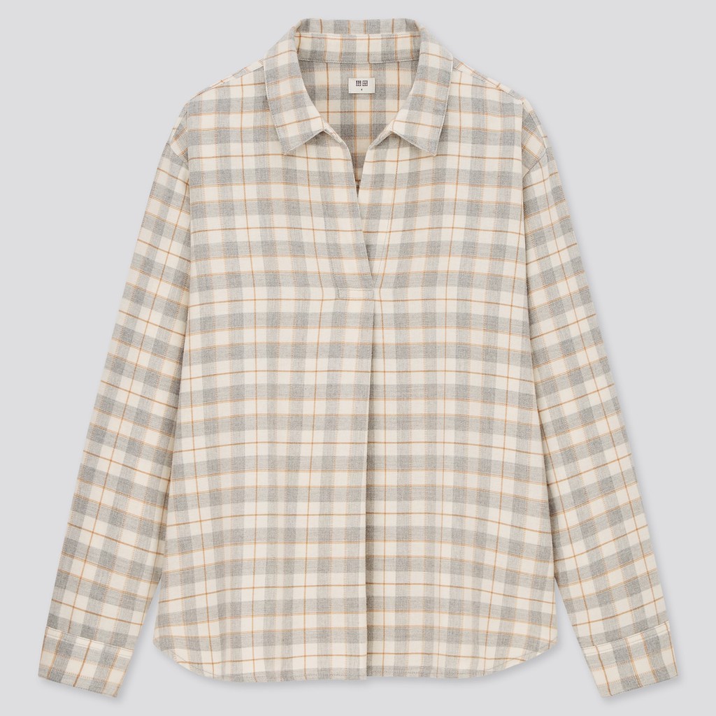 Áo sơ mi nữ flannel uniqlo