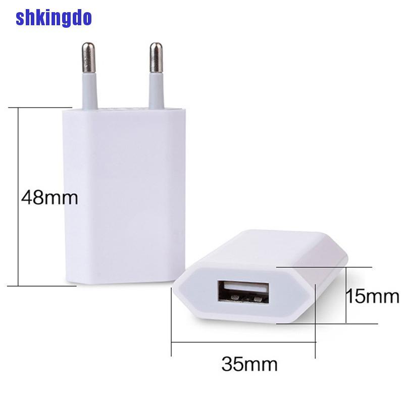 Củ sạc cổng USB AC phích cắm EU cho IP Samsung