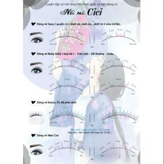 Giấy học mi + Công thức nối mi cho học viên_Maping Lashes