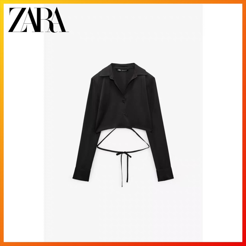 Áo Sơ Mi Lụa satin 3 Màu TRF Thời Trang Mùa Xuân ZARA Dành Cho Nữ