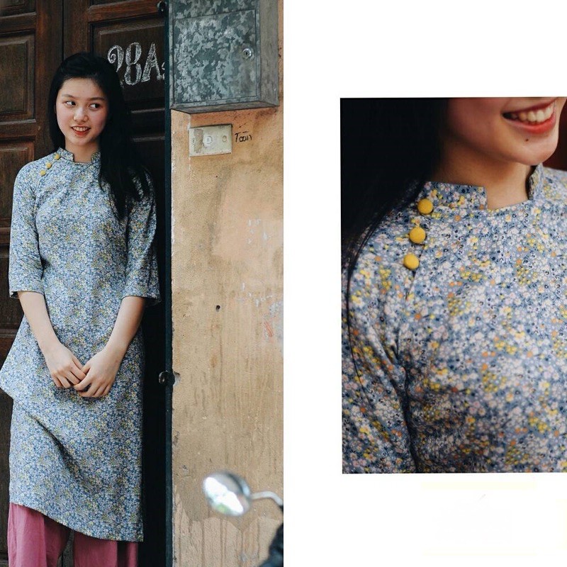 Vải thô hoa nhí