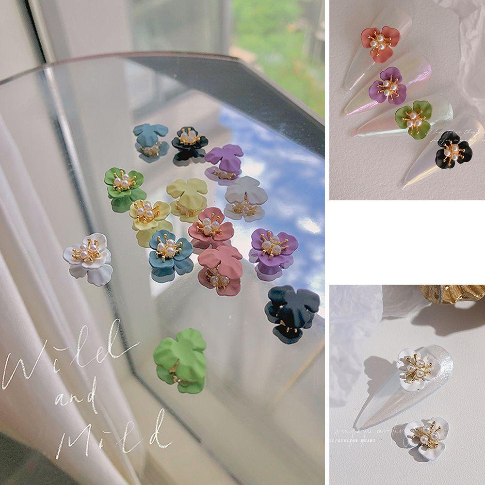 PATH Bộ 10 Phụ KiệN ĐíNh Trang Trí MóNg HìNh Hoa