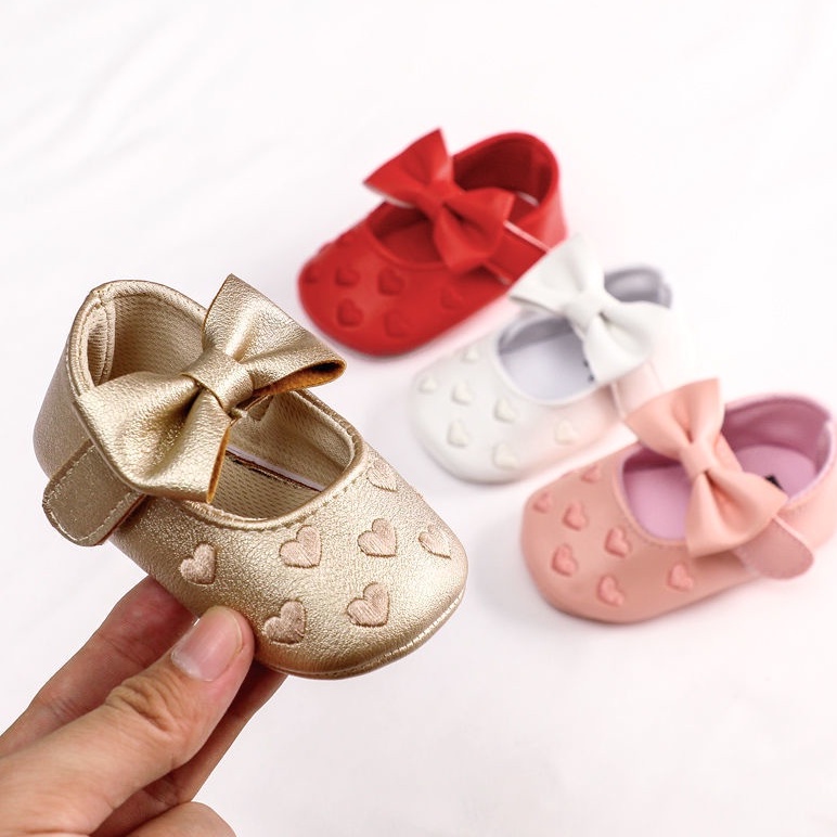 Giày Sneaker Đế Mềm Chống Trượt Cho Bé Gái Sơ Sinh