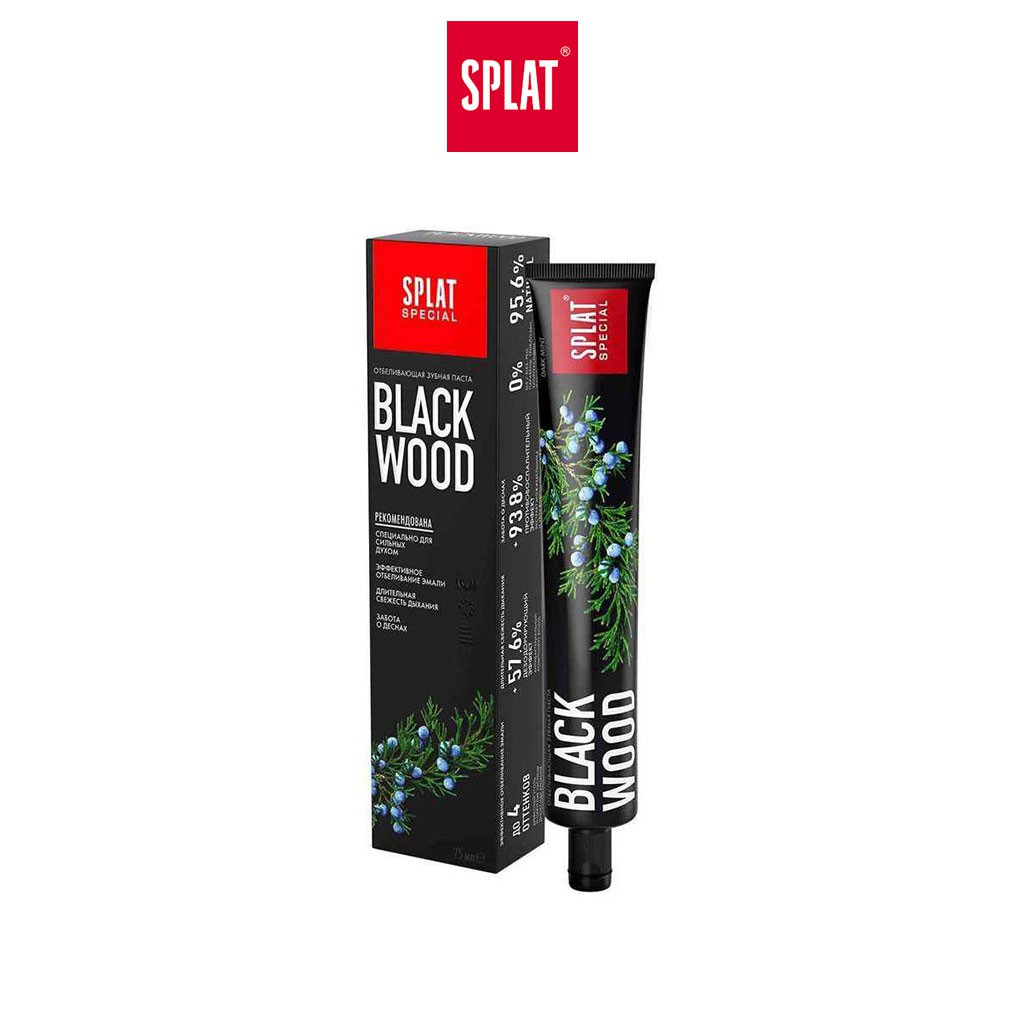 Kem Đánh Răng Trắng Răng Thơm Miệng Sạch Mảng Bám Splat Blackwood Special Series 75ml - Chính hãng 100%