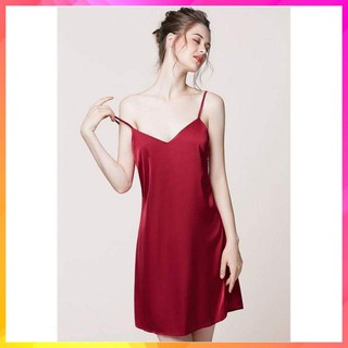 Váy ngủ lụa, đầm ngủ lụa hai dây sexy s3xy