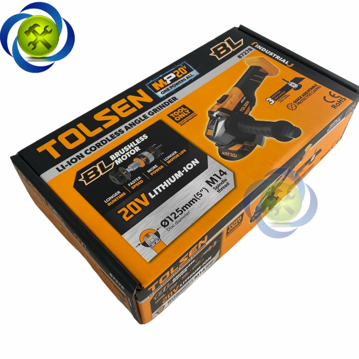 Thân máy mài dùng Pin 20V động cơ không chổi than Tolsen 87278